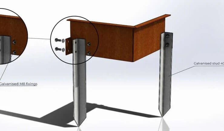 Internal Corner with Single Edge