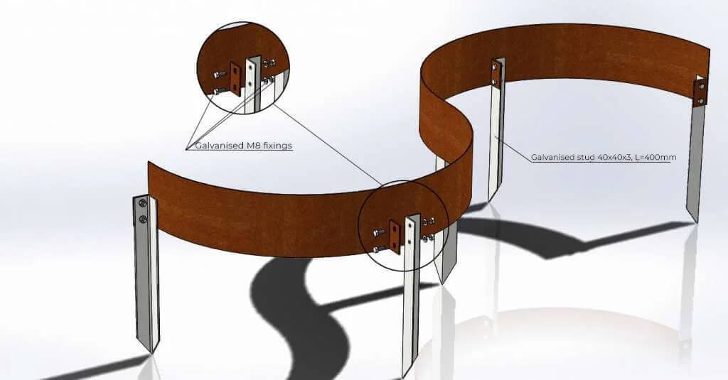 Moldable Lawn Edging