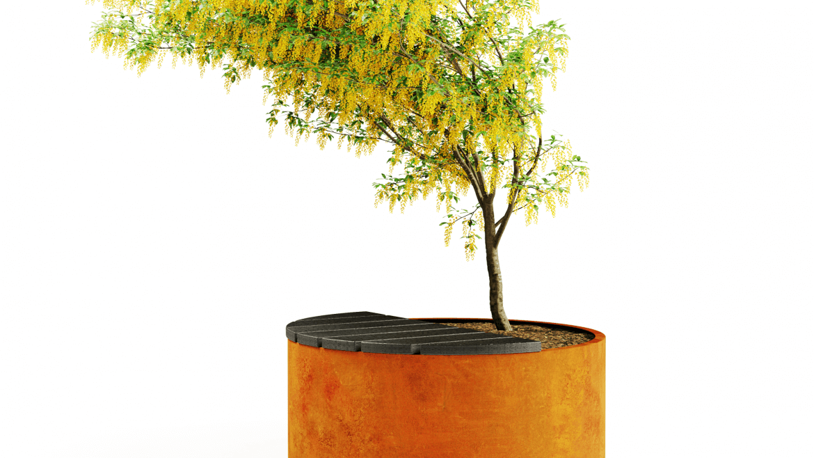 Pots with Bench  „Lotos”